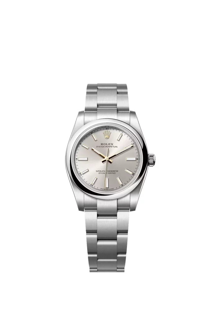 Rolex Oyster Perpetual 34 Oyster, 34 mm, acier Oystersteel