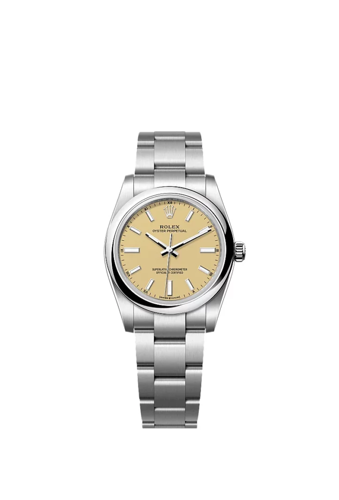 Rolex Oyster Perpetual 34 Oyster, 34 mm, acier Oystersteel