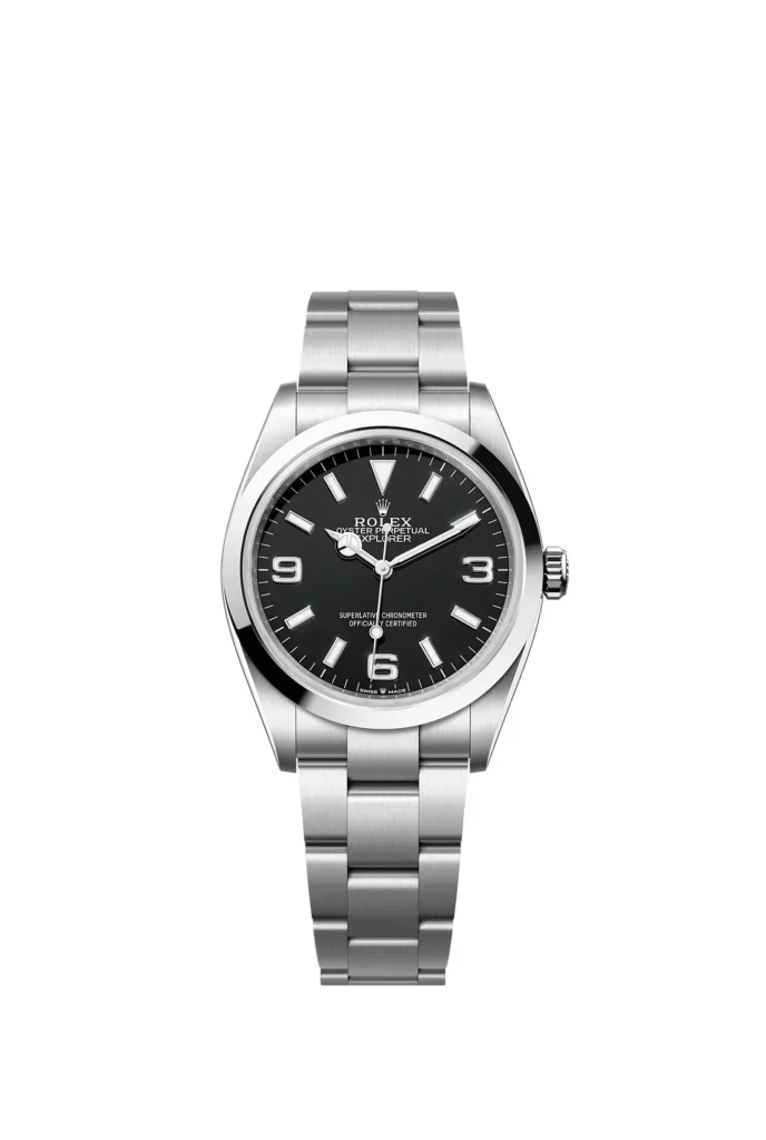 Rolex Explorer 36 Oyster, 36 mm, acier Oystersteel