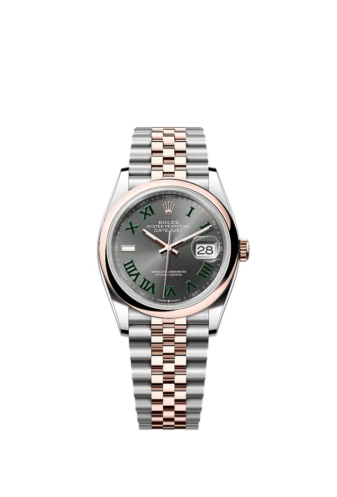 Rolex Datejust 36 Oyster, 36 mm, acier Oystersteel et or
