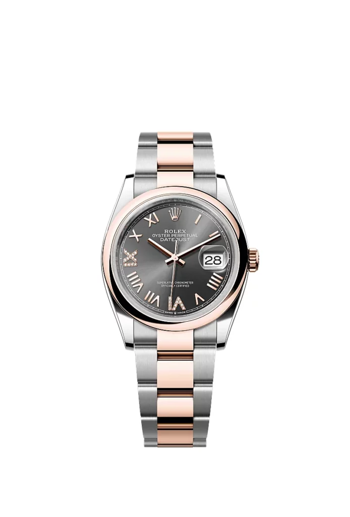 Rolex Datejust 36 Oyster, 36 mm, acier Oystersteel et or