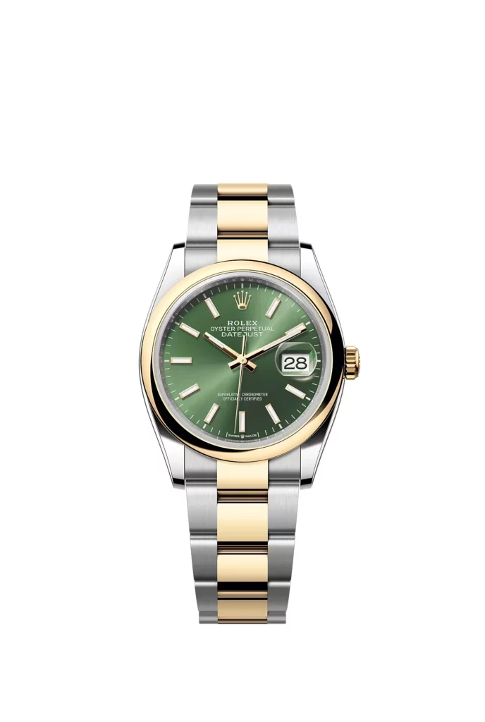 Rolex Datejust 36 Oyster, 36 mm, acier Oystersteel et or