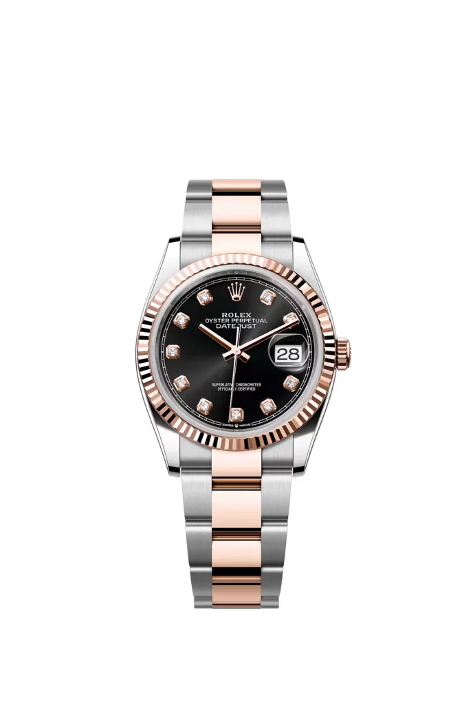 Rolex Datejust 36 Oyster, 36 mm, acier Oystersteel et or