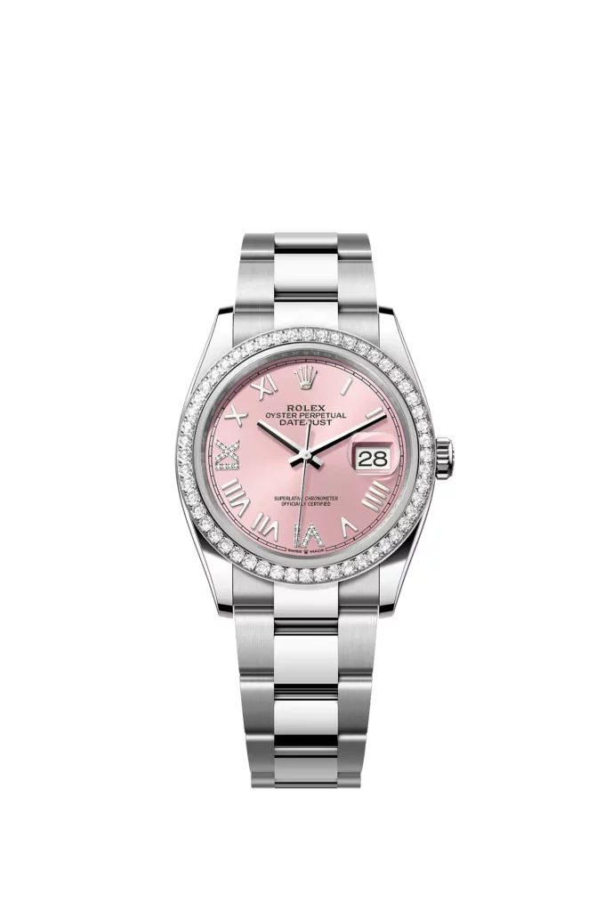 Rolex Datejust 36 Oyster, 36 mm, acier Oystersteel, or gris
