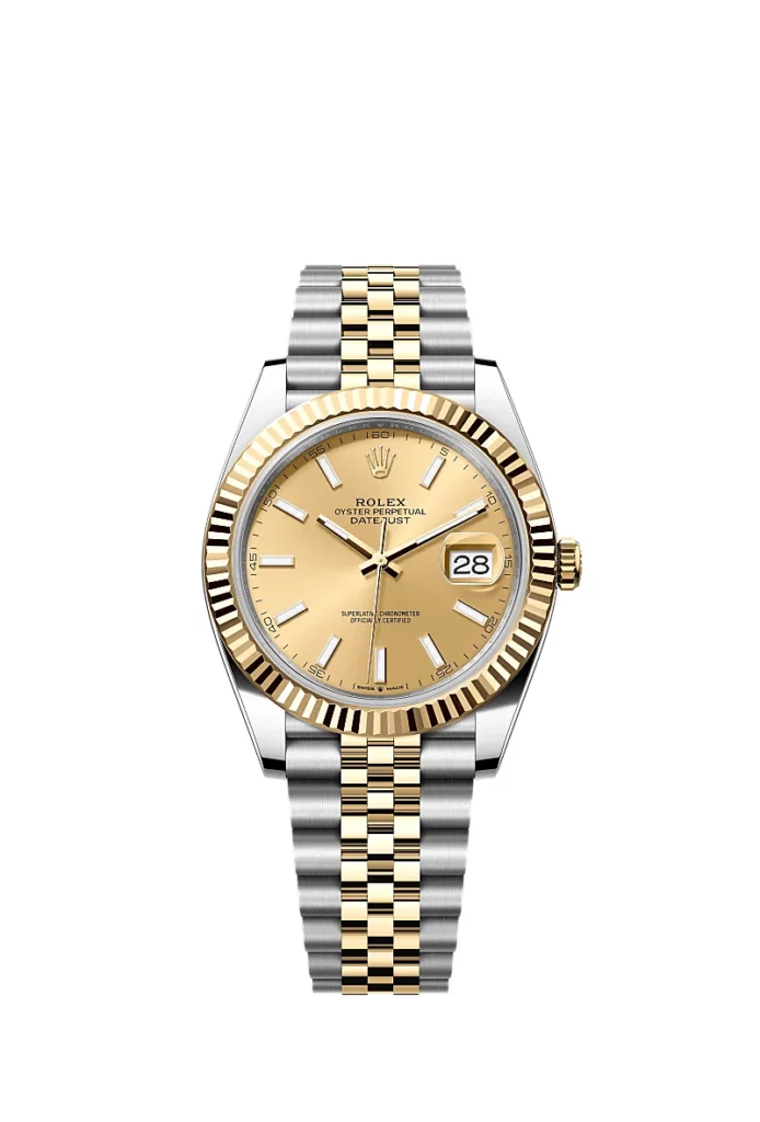 Rolex Datejust 41 Oyster, 41 mm, acier Oystersteel et or