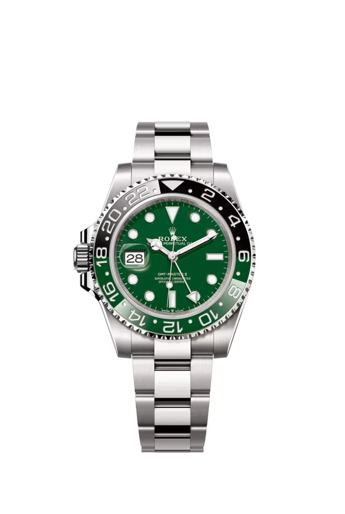 Rolex GMT-Master II Oyster, 40 mm, or gris