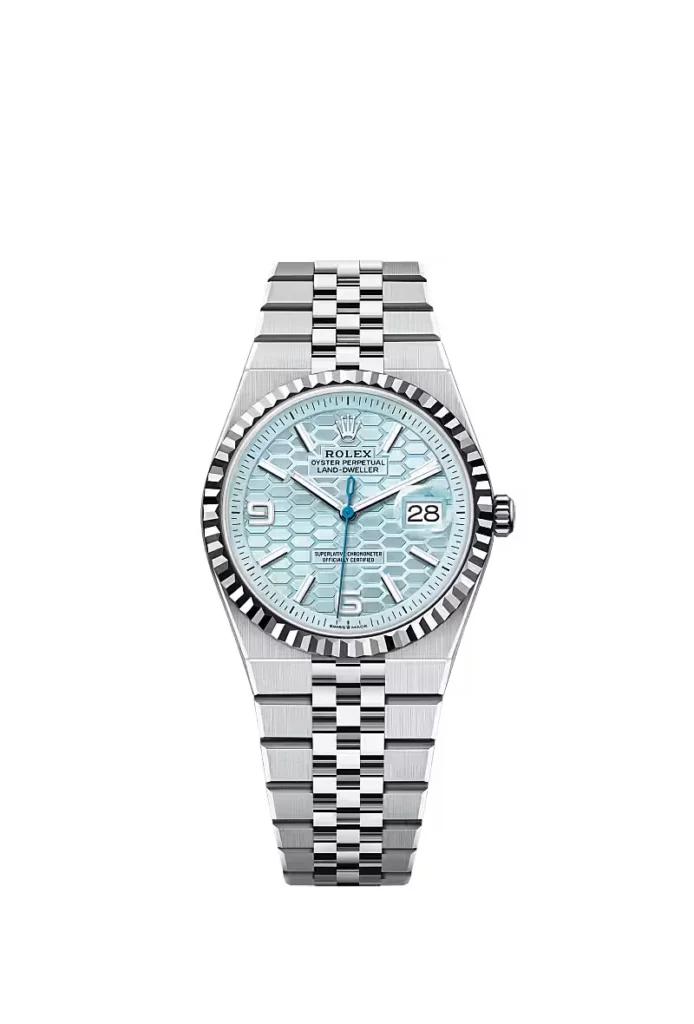 Rolex Land-Dweller 36 Oyster, 36 mm, platine