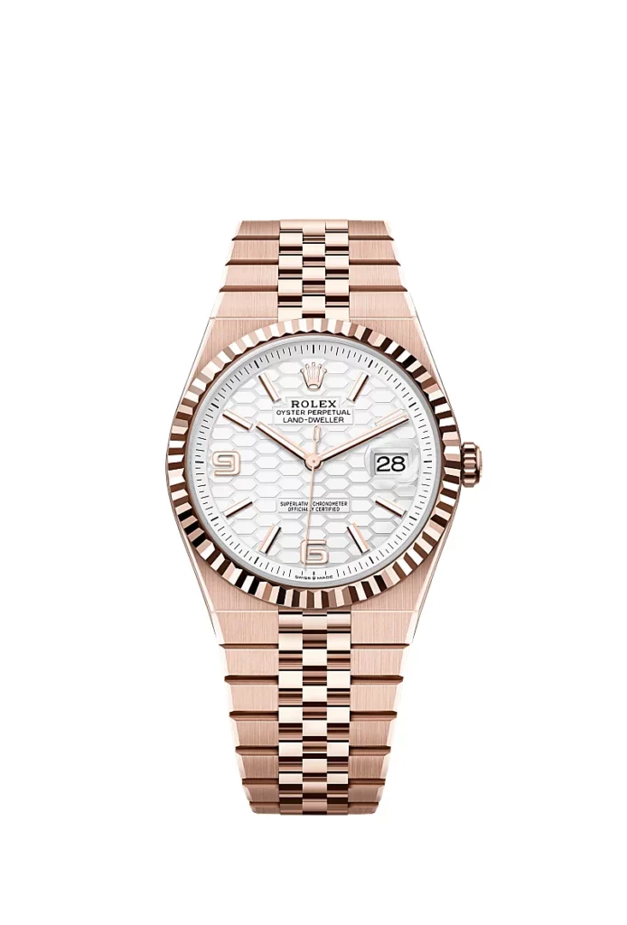 Rolex Land-Dweller 40 Oyster, 40 mm, or Everose