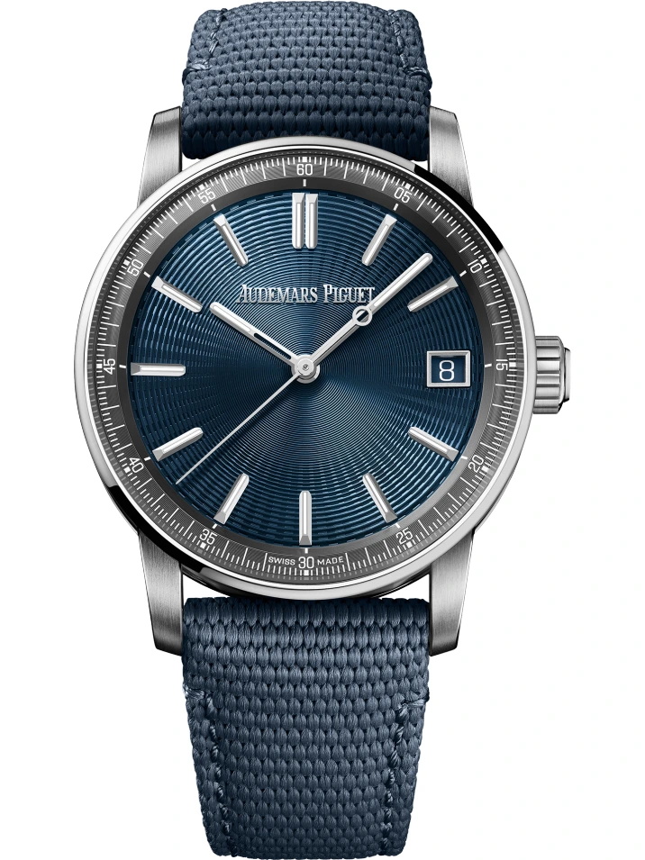 Code 11.59 by Audemars Piguet Automatique, cadran bleu, 15210ST.OO.A348KB.01