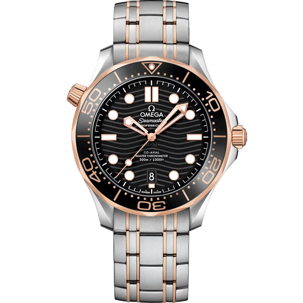 Omega Seamaster Diver 300M 42 mm, acier - or « Sedna™ » sur acier - or « Sedna™ »
