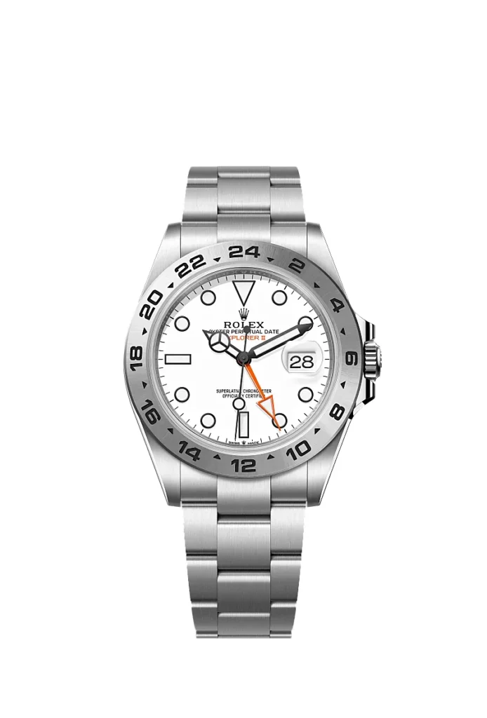 Rolex Explorer II Oyster, 42 mm, acier Oystersteel