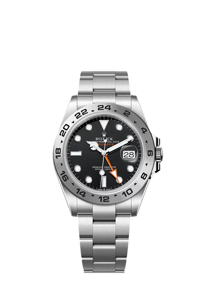 Rolex Explorer II Oyster, 42 mm, acier Oystersteel