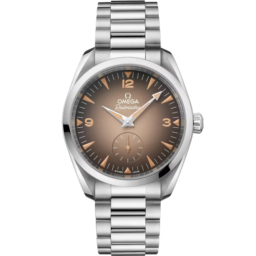 Omega Seamaster Railmaster 38 mm, acier sur acier