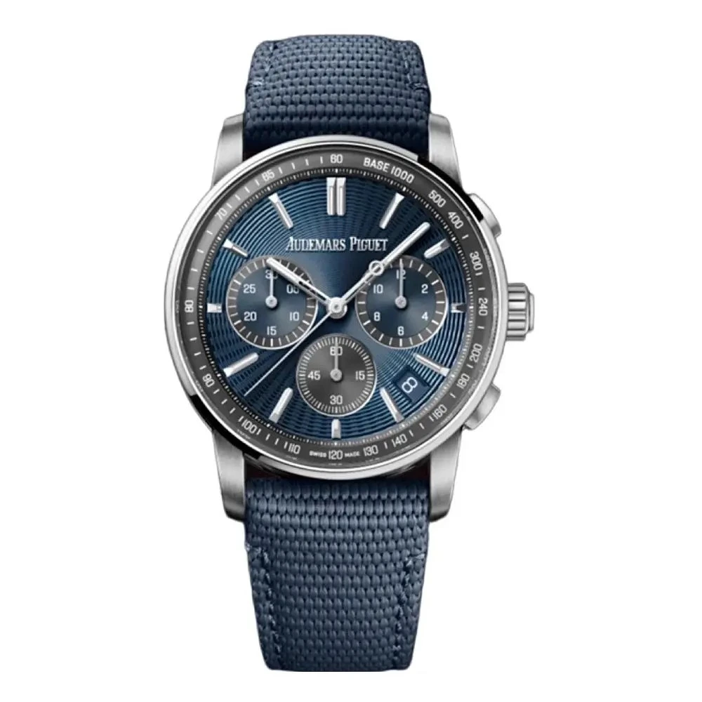 Code 11.59 by Audemars Piguet Chronographe Automatique, cadran bleu, 26393ST.OO.A348KB.01