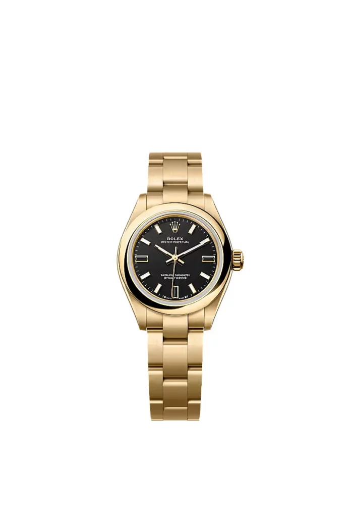 Rolex Oyster Perpetual 28 Oyster, 28 mm, or jaune