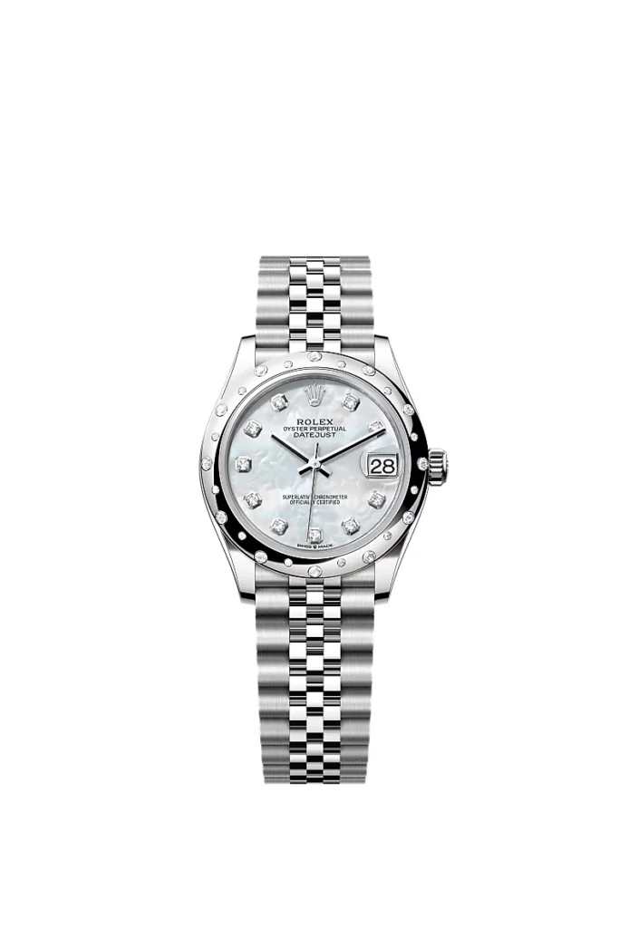 Rolex Datejust 31 Oyster, 31 mm, acier Oystersteel, or gris