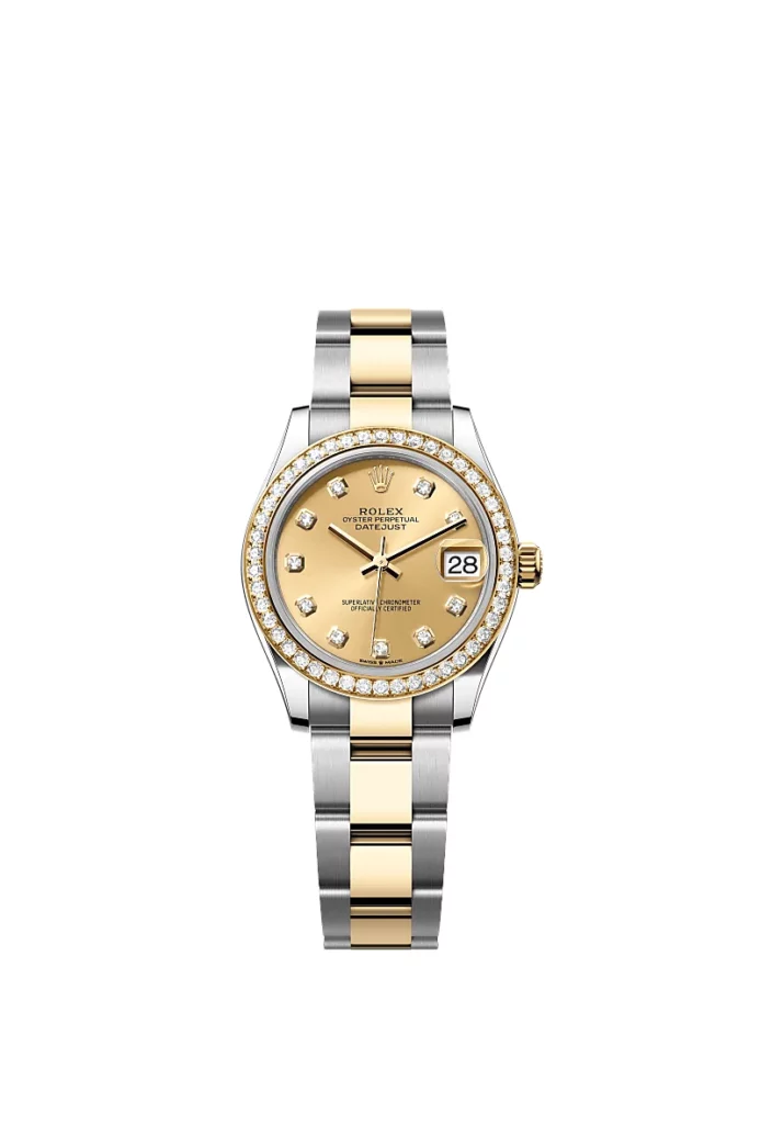Rolex Datejust 31 Oyster, 31 mm, acier Oystersteel, or
