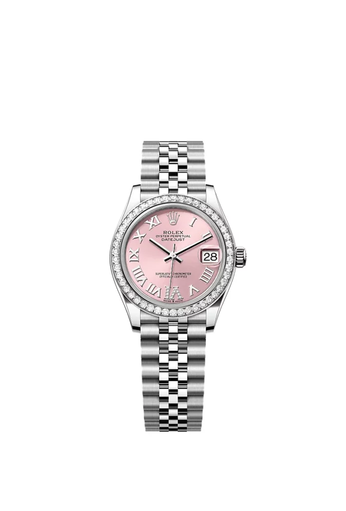 Rolex Datejust 31 Oyster, 31 mm, acier Oystersteel, or gris