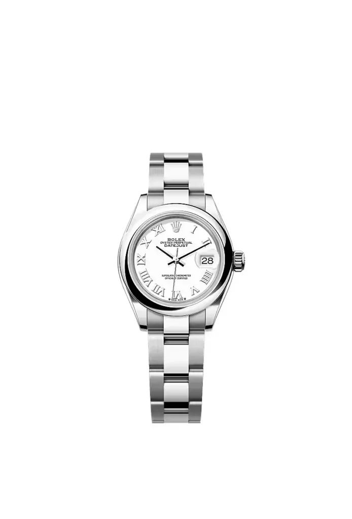 Rolex Lady-Datejust Oyster, 28 mm, acier Oystersteel