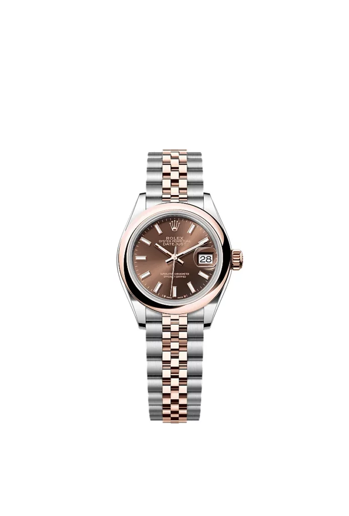 Rolex Lady-Datejust Oyster 28 mm, acier Oystersteel et or