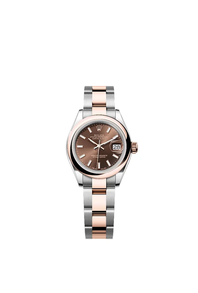 Rolex Lady-Datejust Oyster 28 mm, acier Oystersteel et or