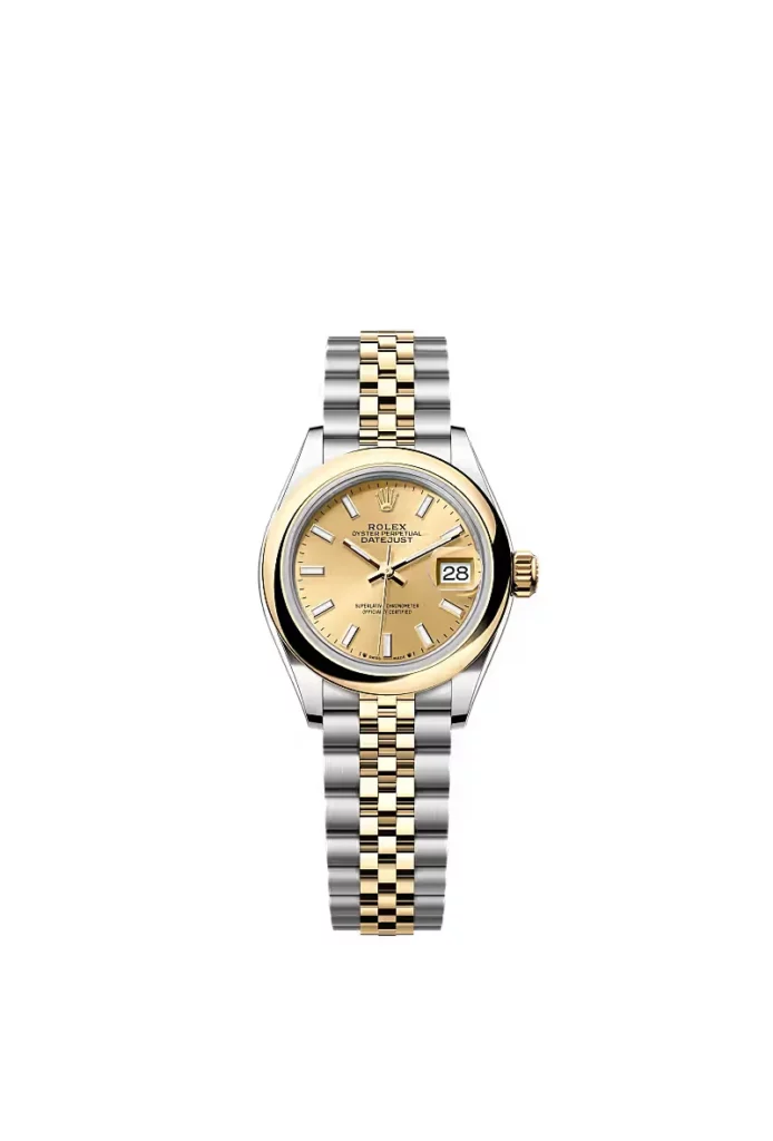 Rolex Lady-Datejust Oyster, 28 mm, acier Oystersteel et or