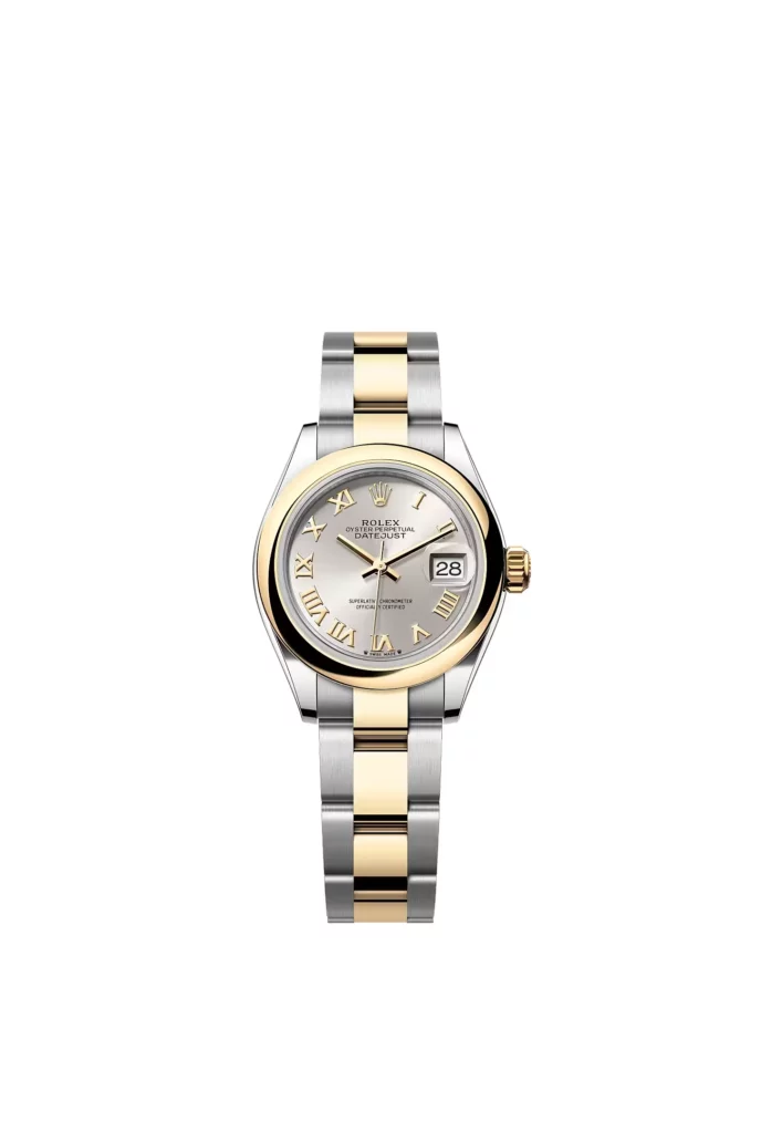 Rolex Lady-Datejust Oyster, 28 mm, acier Oystersteel et or