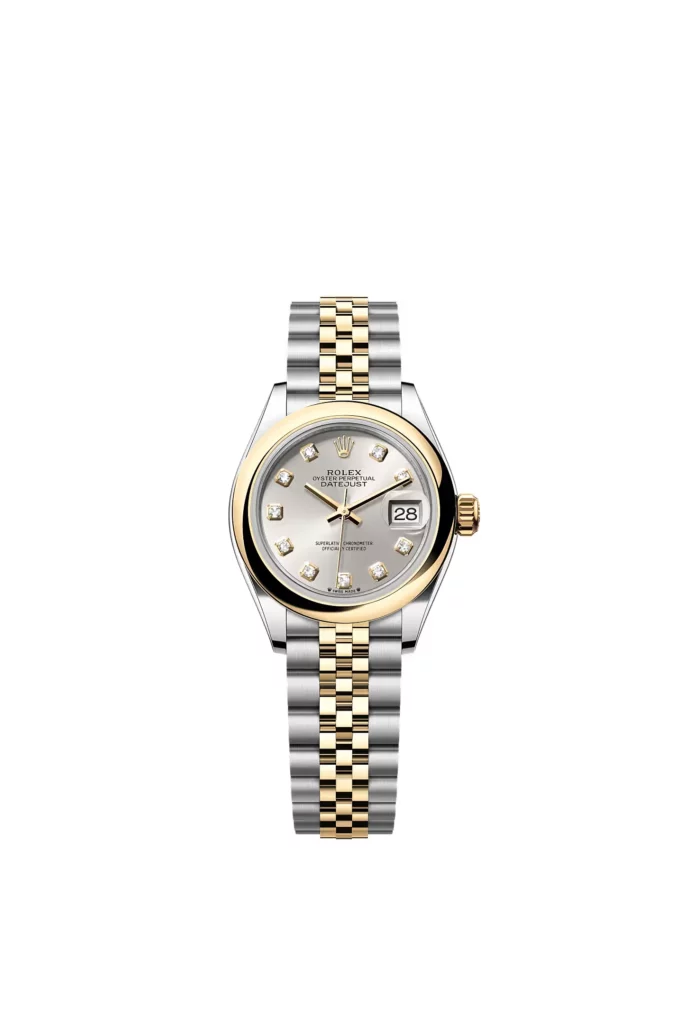 Rolex Lady-Datejust Oyster, 28 mm, acier Oystersteel et or
