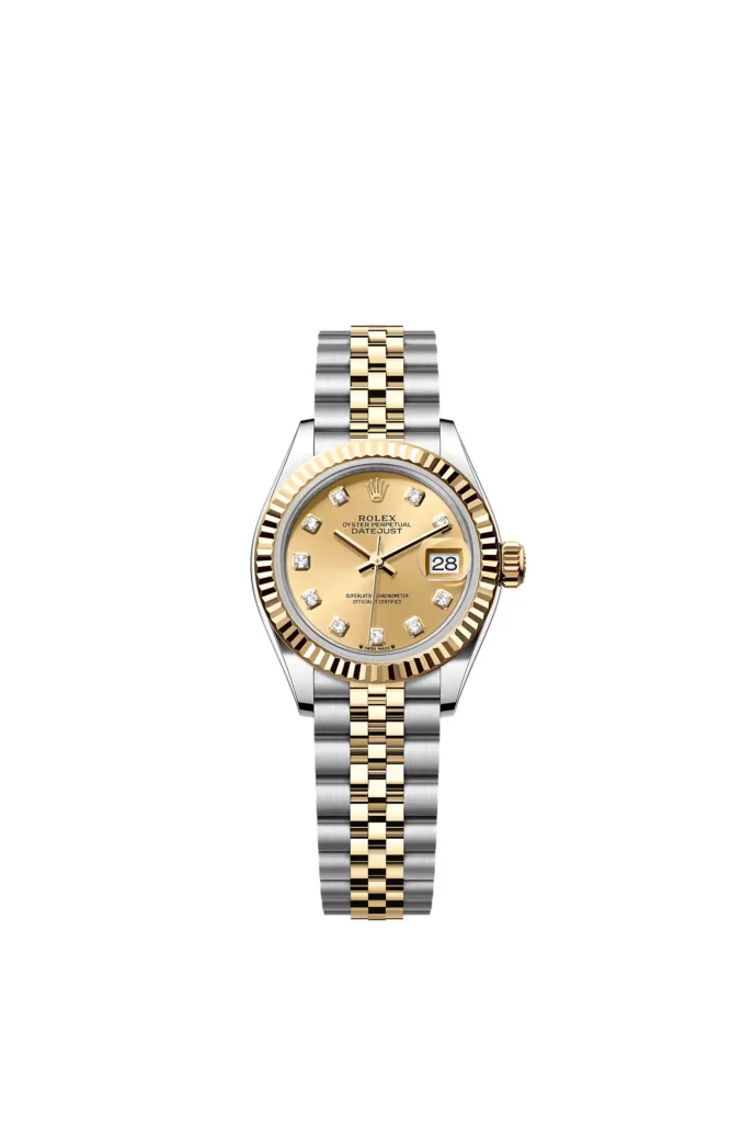 Rolex Lady-Datejust Oyster, 28 mm, acier Oystersteel et or