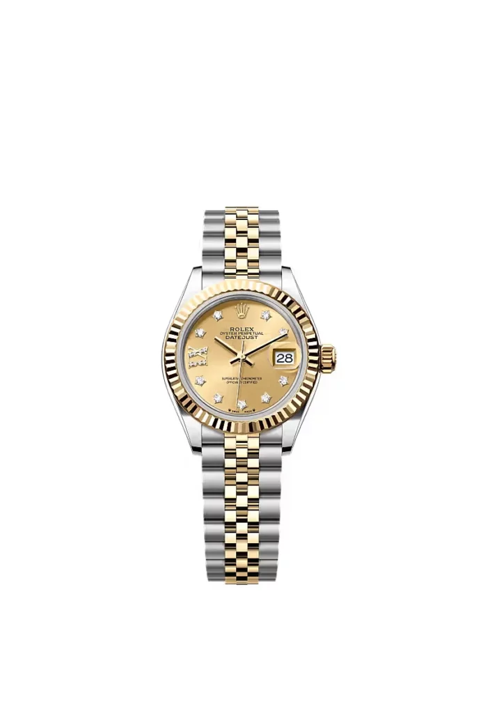 Rolex Lady-Datejust Oyster, 28 mm, acier Oystersteel et or