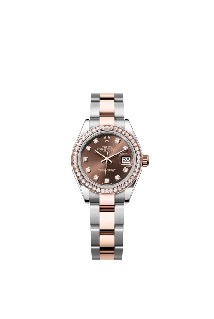Rolex Lady-Datejust Oyster, 28 mm, acier Oystersteel, or