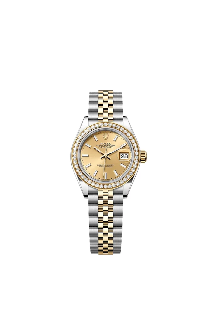 Rolex Lady-Datejust Oyster, 28 mm, acier Oystersteel, or