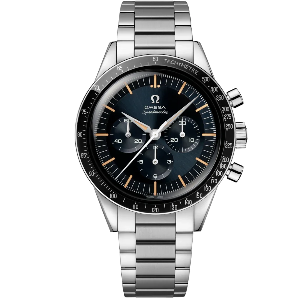 Speedmaster First OMEGA in Space 39,7 mm, acier sur acier