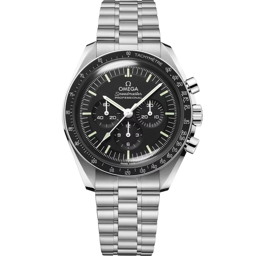 Omega Speedmaster Moonwatch Professional 42 mm, acier sur acier