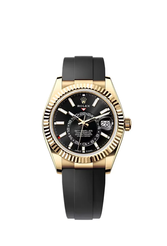 Rolex Sky-Dweller Oyster, 42 mm, or jaune