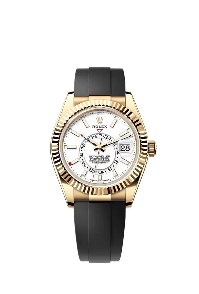 Rolex Sky-Dweller Oyster, 42 mm, or jaune