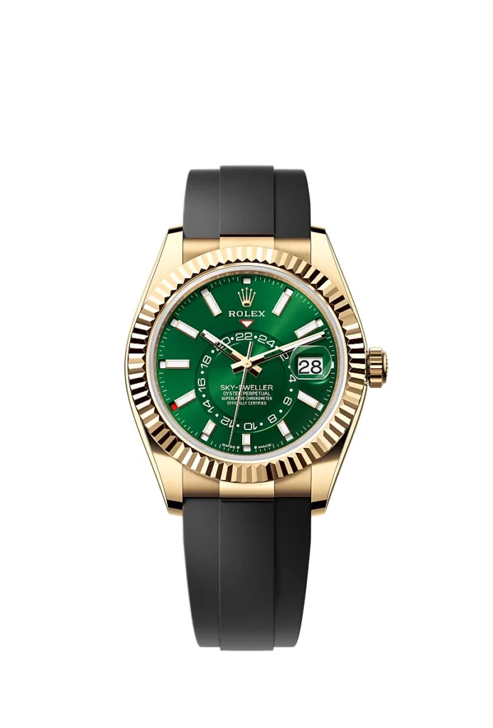 Rolex Sky-Dweller Oyster, 42 mm, or jaune