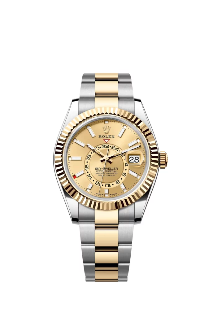Rolex Sky-Dweller Oyster, 42 mm, acier Oystersteel et or