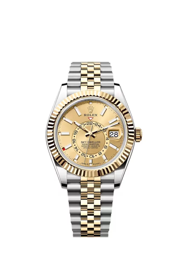 Rolex Sky-Dweller Oyster, 42 mm, acier Oystersteel et or