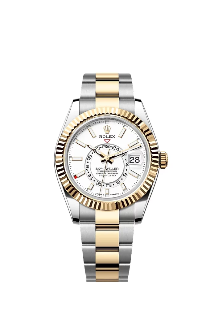 Rolex Sky-Dweller Oyster, 42 mm, acier Oystersteel et or