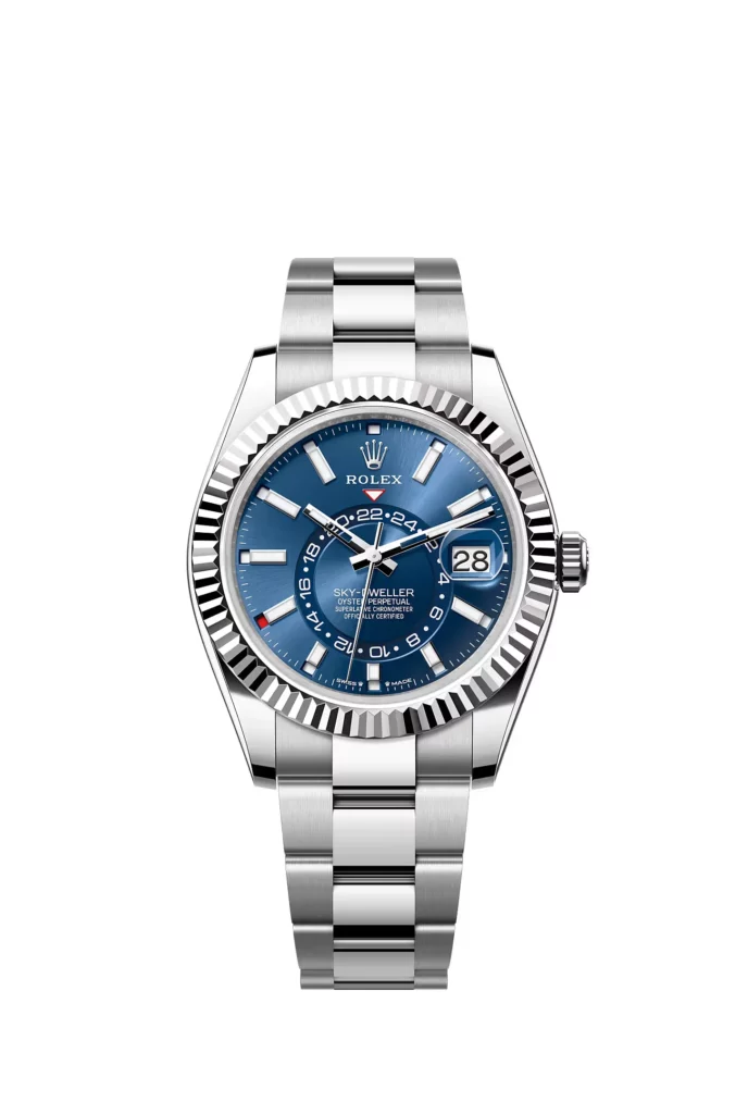 Rolex Sky-Dweller Oyster, 42 mm, acier Oystersteel et or