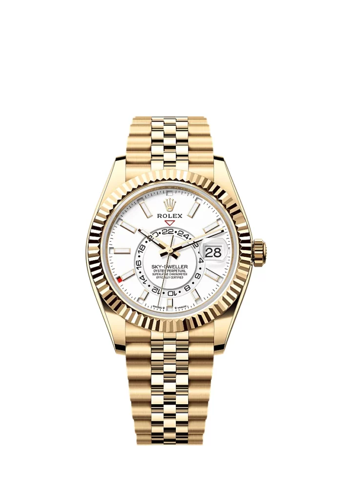 Rolex Sky-Dweller Oyster, 42 mm, or jaune