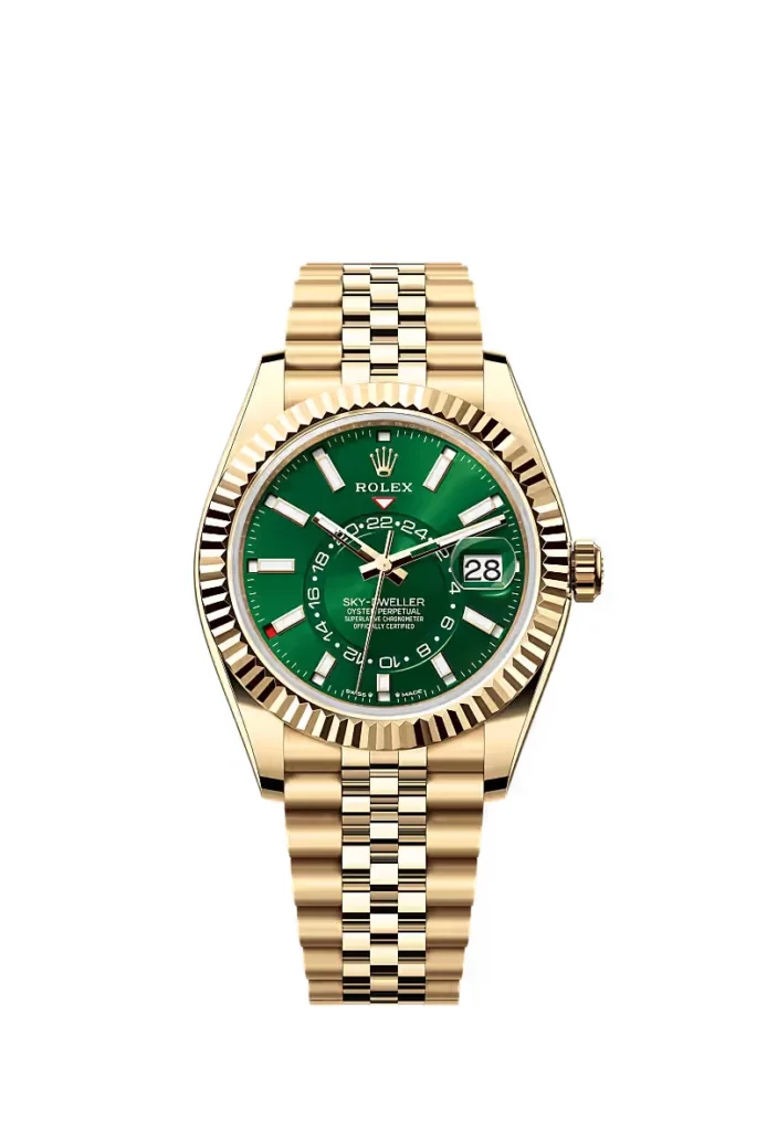 Rolex Sky-Dweller Oyster, 42 mm, or jaune