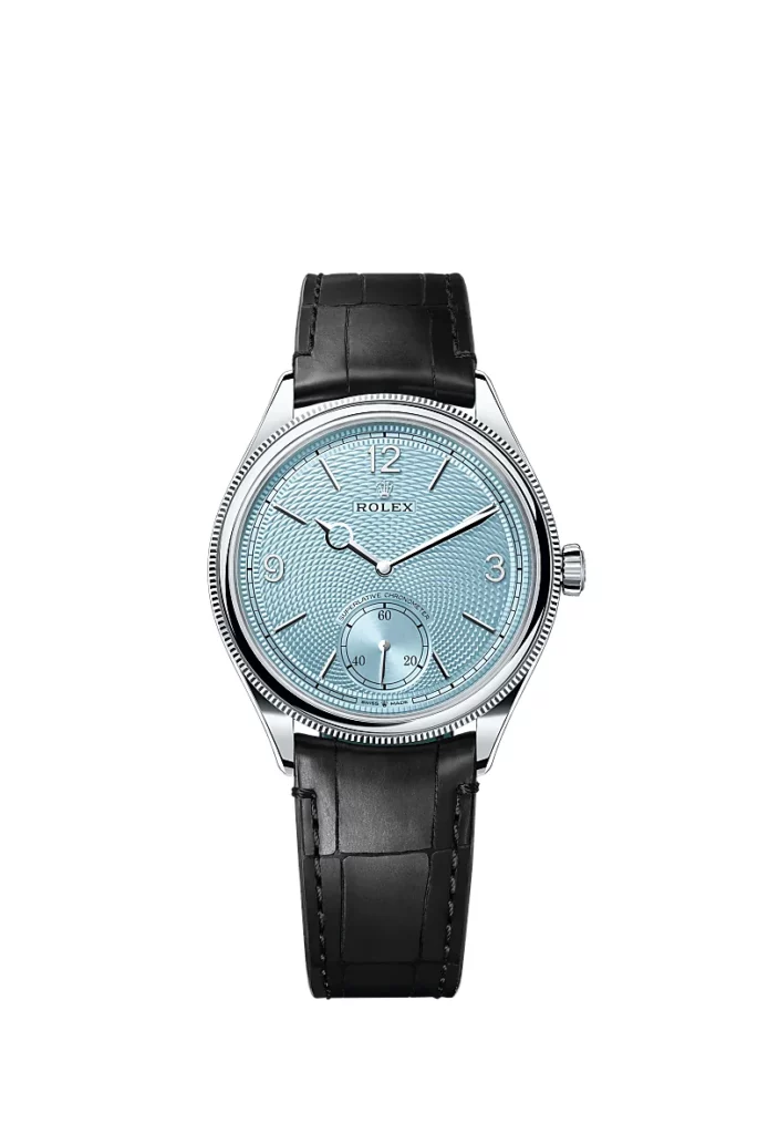 Rolex 1908 39 mm, platine, finition polie