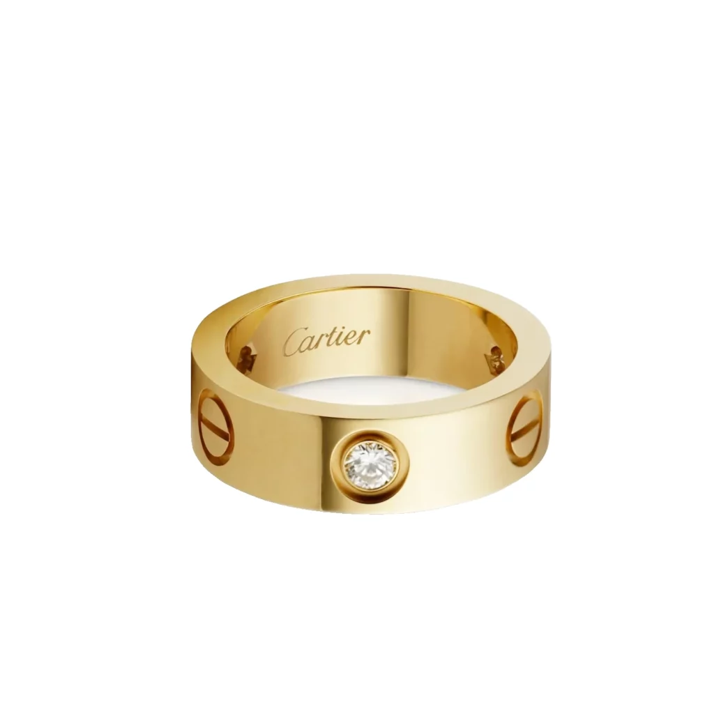 Bague LOVE, modèle classique, 3 diamants