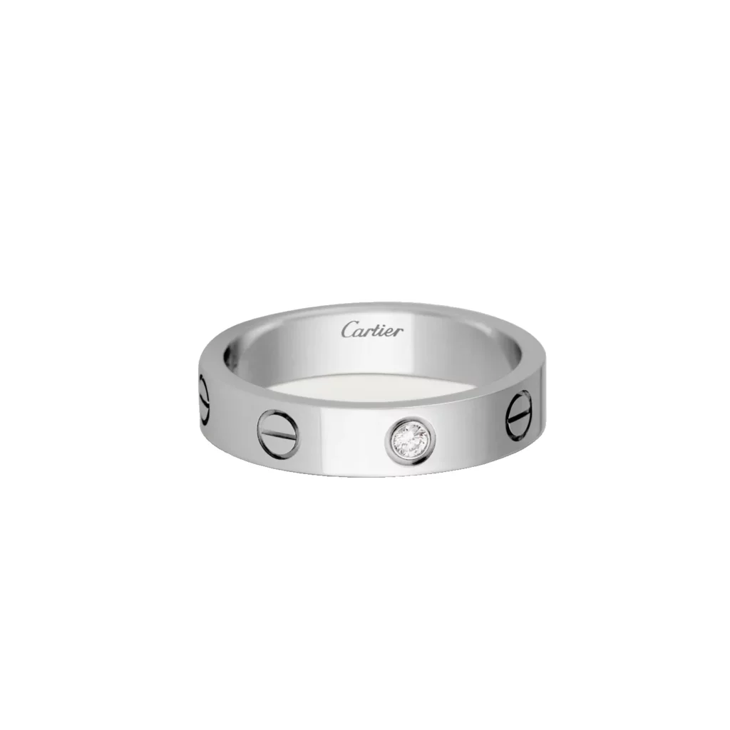 Bague LOVE, petit modèle, 1 diamant