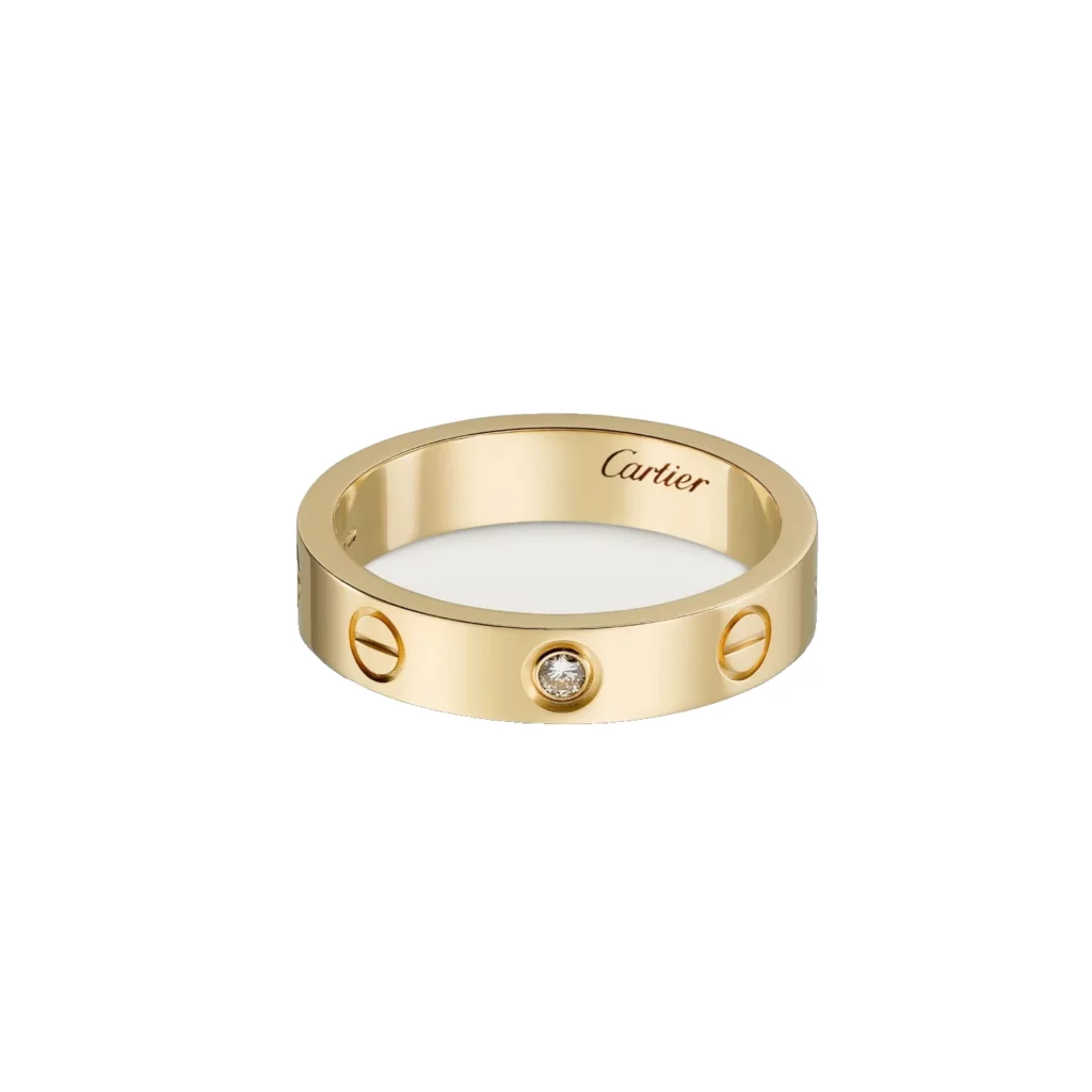 Bague LOVE, petit modèle, 1 diamant