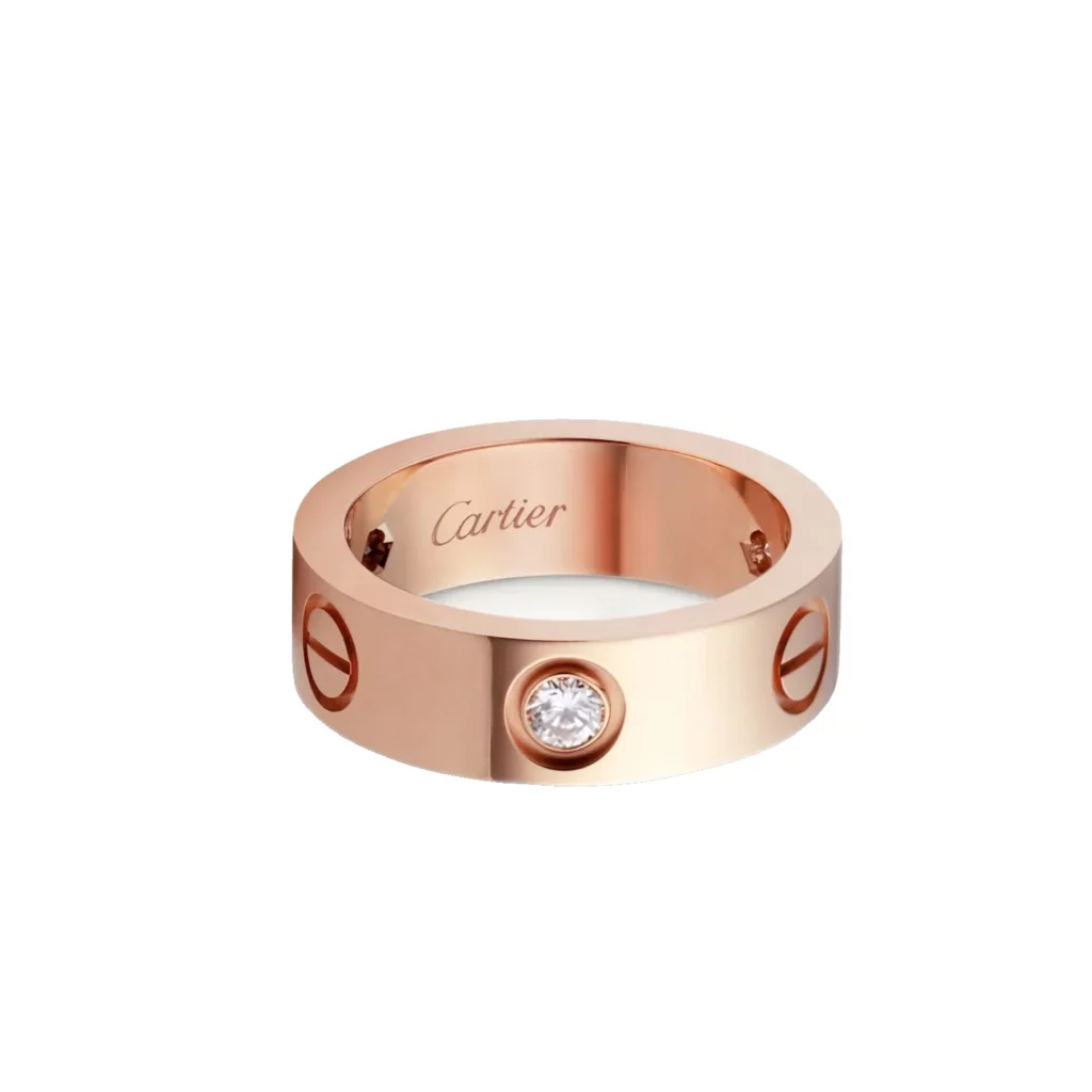 Bague LOVE, modèle classique, 3 diamants