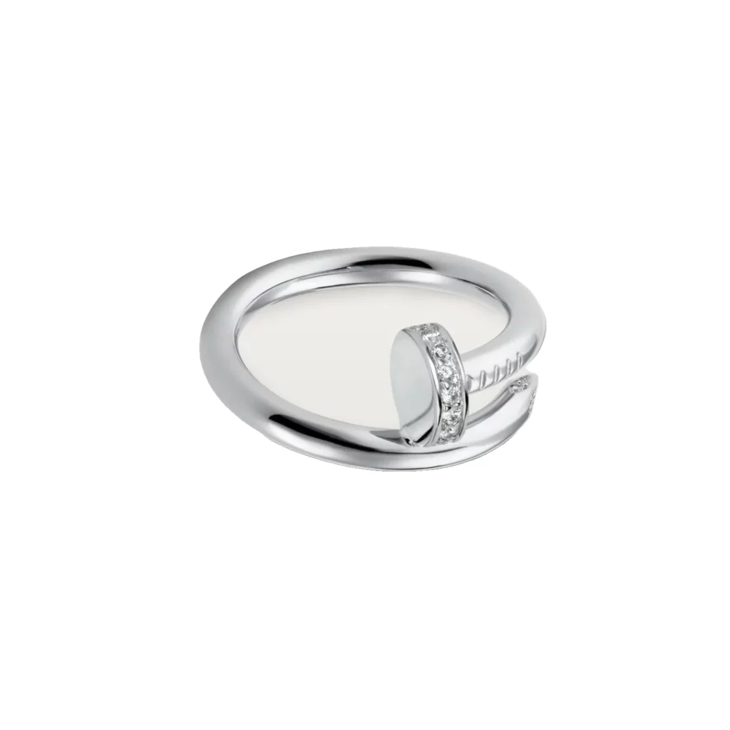Bague Juste un Clou, modèle classique, diamants