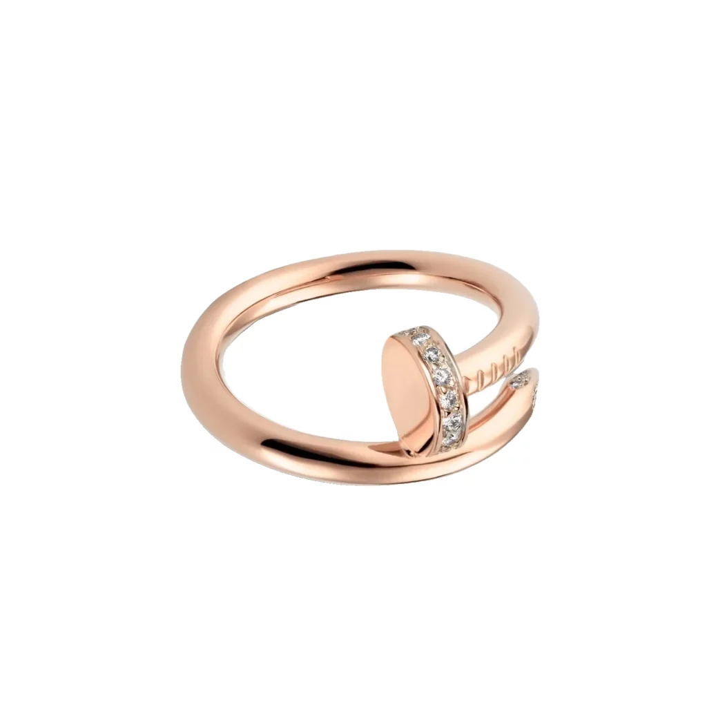 Bague Juste un Clou, modèle classique, diamants
